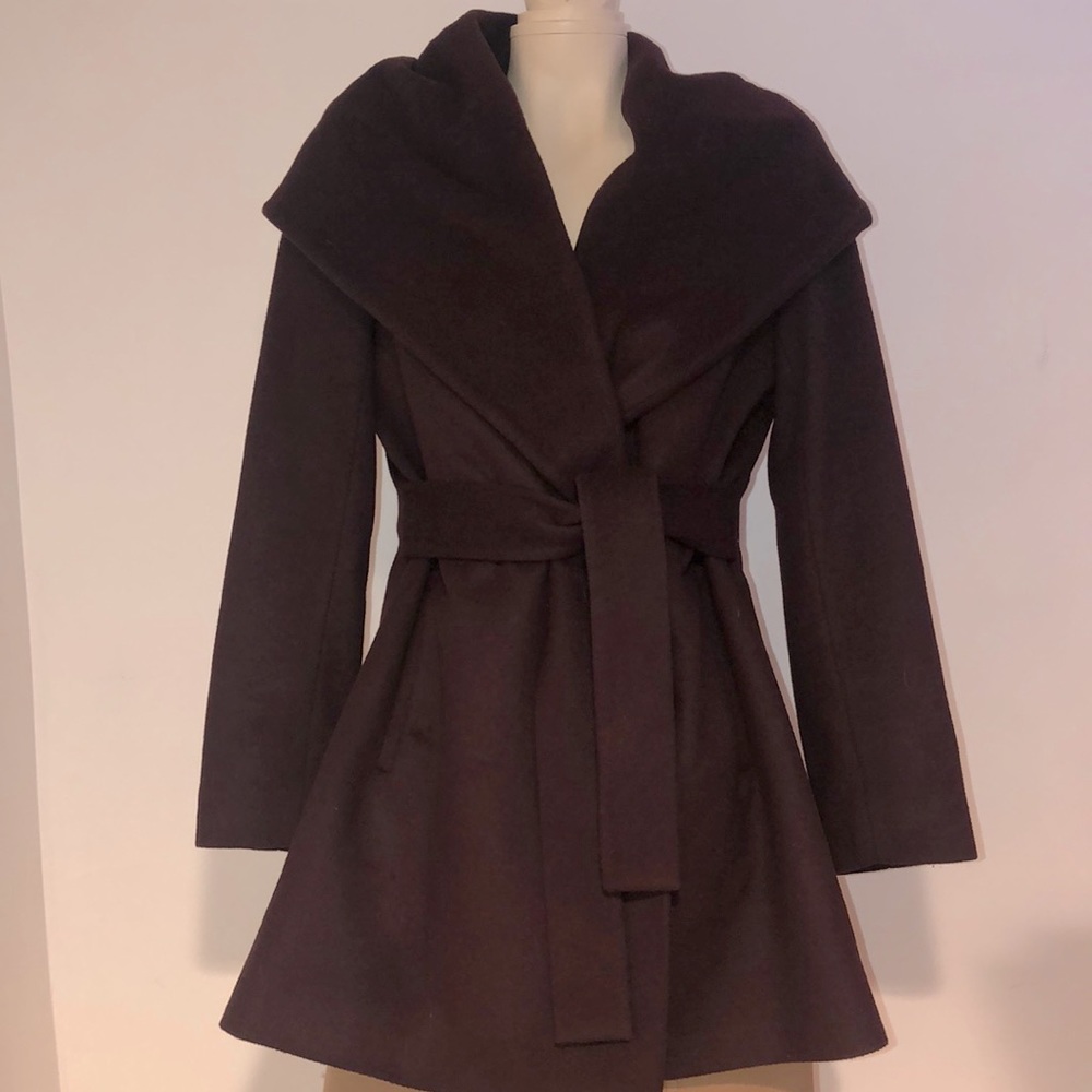 TRINA TURK MAROON COAT